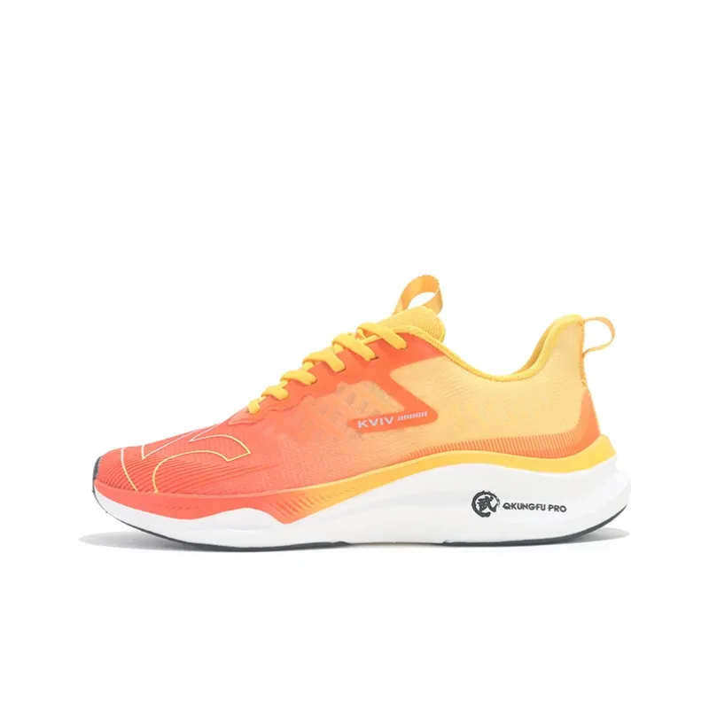 KVIV Cushioning Anti Slip And Wear Resistant Breathable Coverage Low Top Running Shoes Unisex White-8