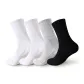 [Terry Sole]Crew 2 White, 1 Black, 1 Gray