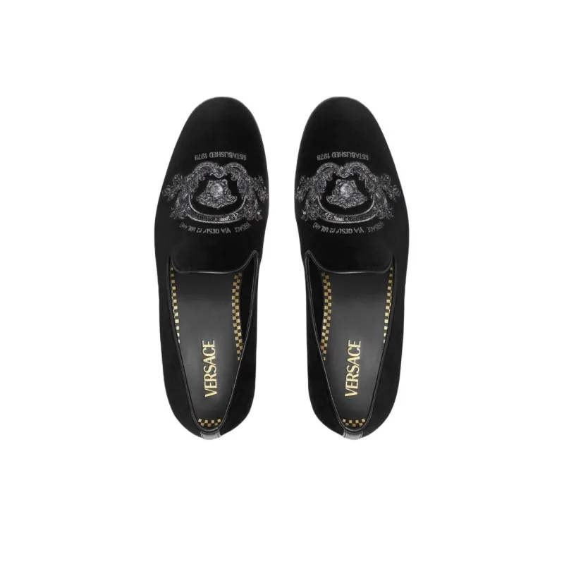 VERSACE Medusa Casual Shoes Men's Black-3