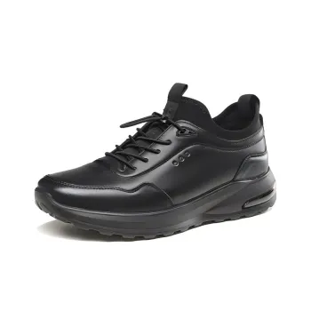 KANGNAI Casual Shoes Men Low Top Black/Brown