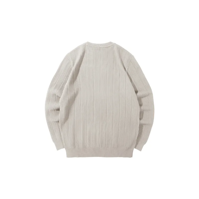 HLA Crew Neck Embroidered Long Sleeved Knitwear Men's-16