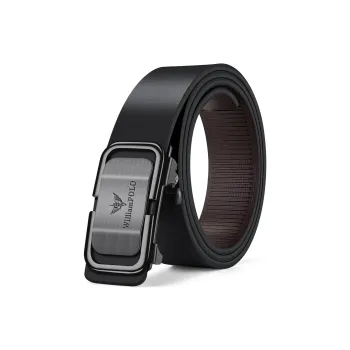 WilliamPOLO Cow Leather Leather Belts Men's Width 3.4cm