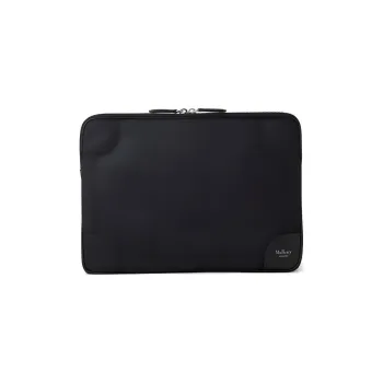 Mulberry Grained Leather Laptop Protective Case Storage Bag Men's Black