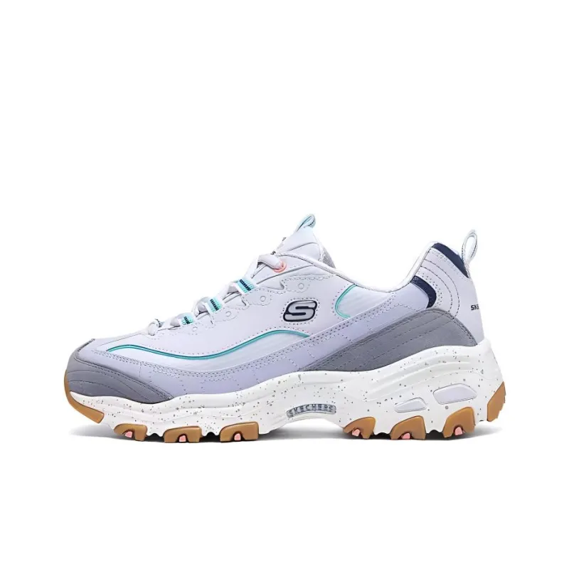 Skechers D'LITES 1.0 Wear Resistant Low Top Running Shoes Women's Lavender-0