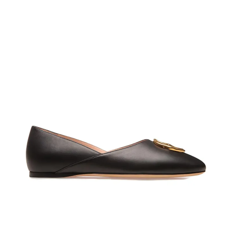 BALLY Gerry Leather Ballerina Shoes-1