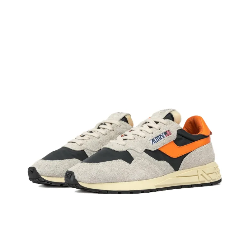 AUTRY Reelwind Low Top Casual Shoes Men's White Orange-2