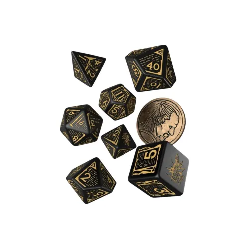 Q WORKSHOP The Witcher Dice Set. Vesemir   The Sword Master Board Games