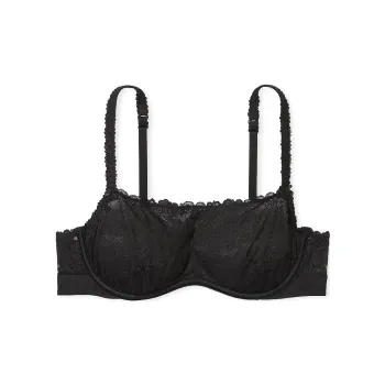 Victoria's Secret PINK WINK UNLINED SCOOP BRA / Black Bra Women's Black