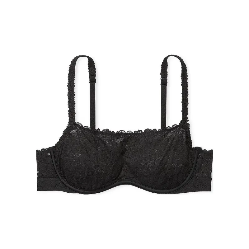 Victoria's Secret PINK WINK UNLINED SCOOP BRA / Black Bra Women's Black-0