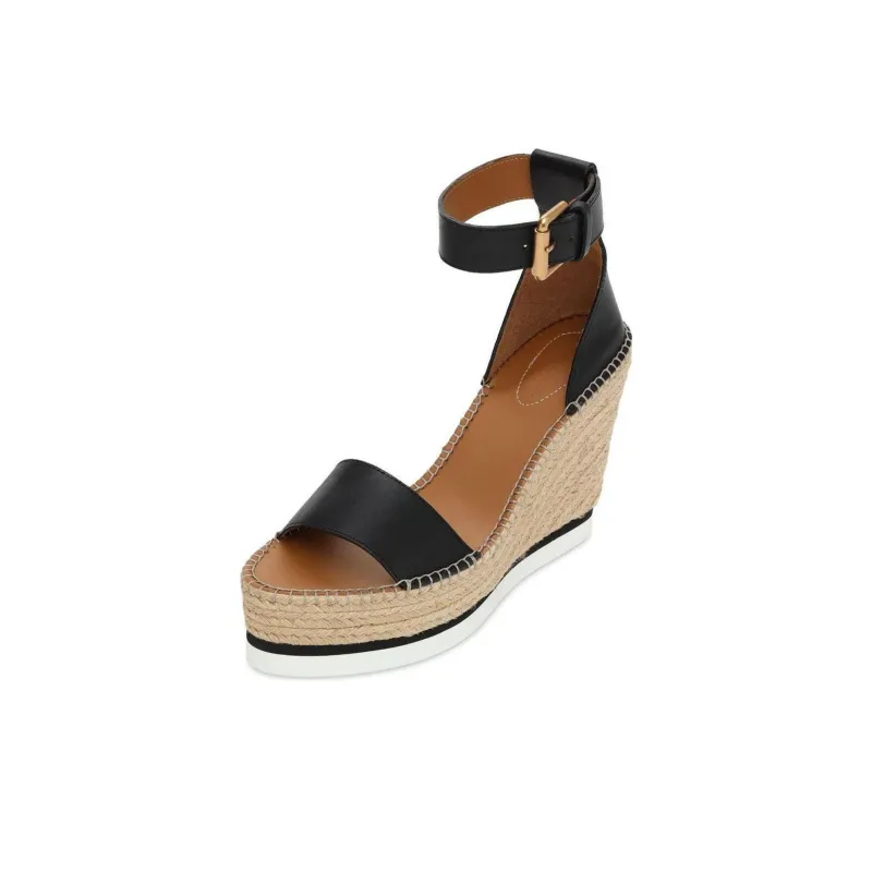 See By Chloé Espadrille Wedge Sandals-2
