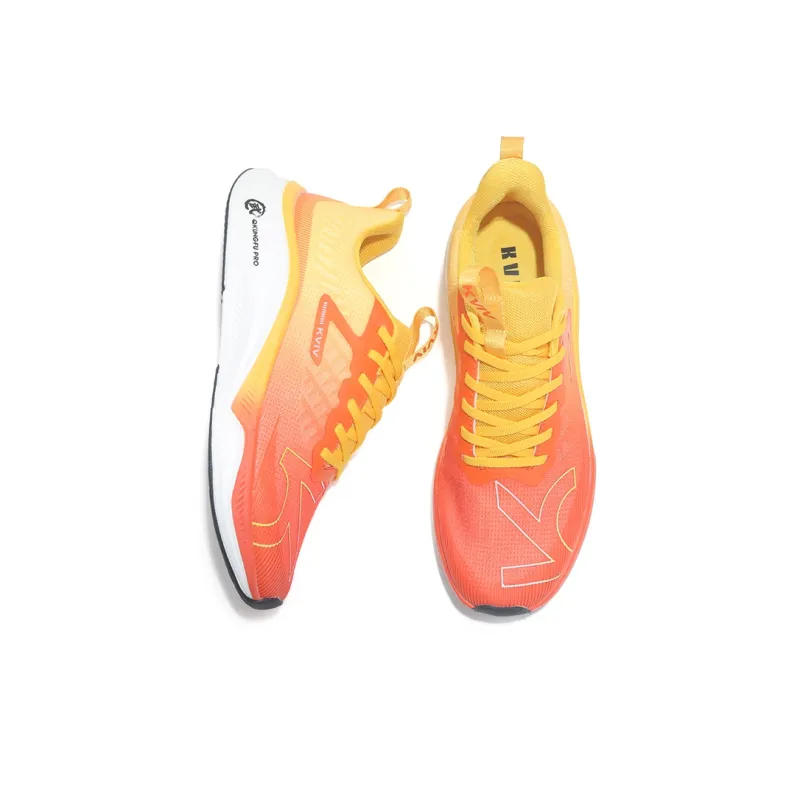 KVIV Cushioning Anti Slip And Wear Resistant Breathable Coverage Low Top Running Shoes Unisex White-12