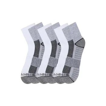 Columbia Grey Socks Mn Ns/Piq Ftbed Pair Of 6 Ankle Socks Men's 6 Pack