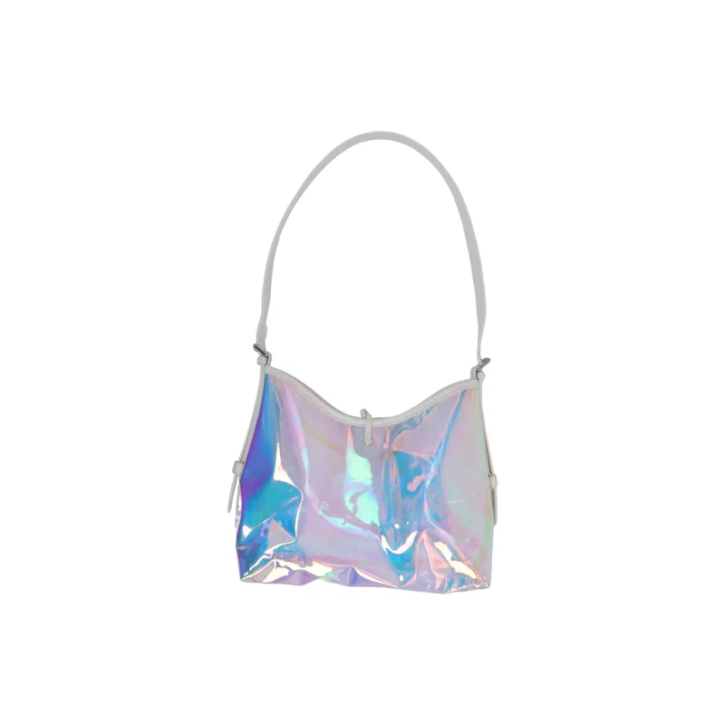 NERDY Polyvinyl Chloride PVC Combined With Polyurethane Shoulder Bag Regular Women's White-1