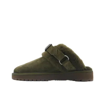 Burberry Wrap toe Slippers Women's Dark Green