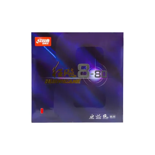 DHS Raging 8 80 Table Tennis Rubbers Sponge, Rubber Inverted Rubber Curved Circle Compatibility Advanced Model, Adults