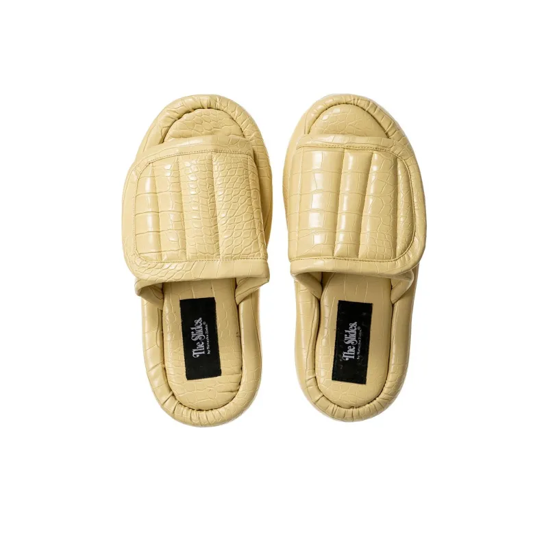 NATASHA ZINKO Slide Slippers Women's Light Brown-3