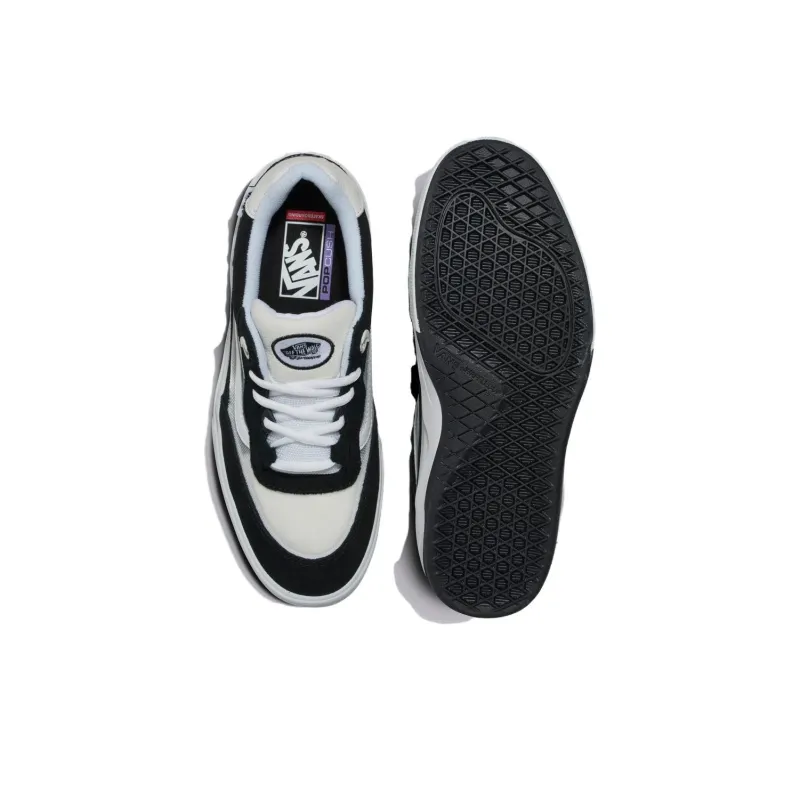 Vans Wayvee Cushioning Abrasion Resistant Breathable Low Top Skateboard Shoes Unisex Black White-4