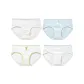 4 Pack (Purple Stripes/Powder Blue/White Base with Flowers/Blue)