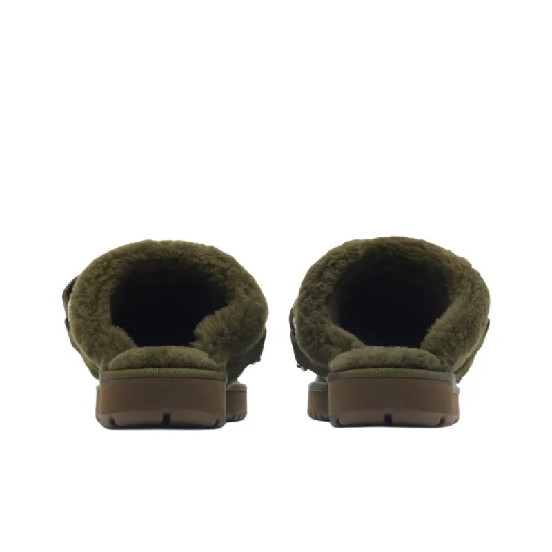Burberry Wrap toe Slippers Women's Dark Green-4