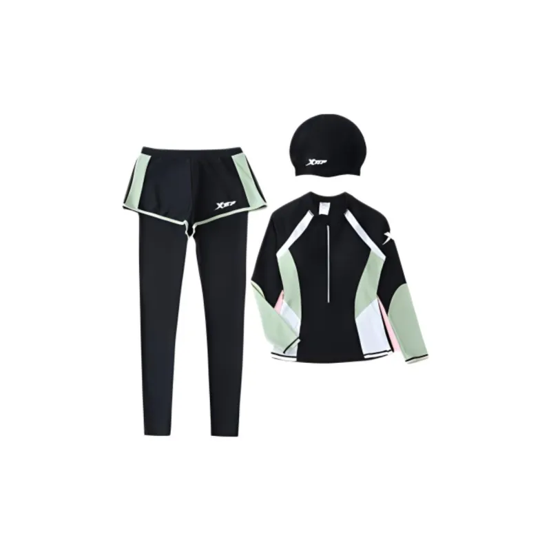 XTEP Swimming Sets Polyester Swimming Pool Women's Black-0