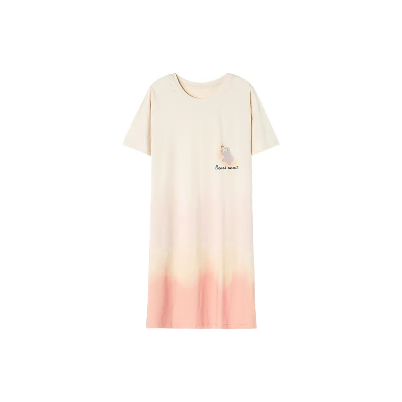 The Story Of The Flower Season Nightgown Women's Apricot-0