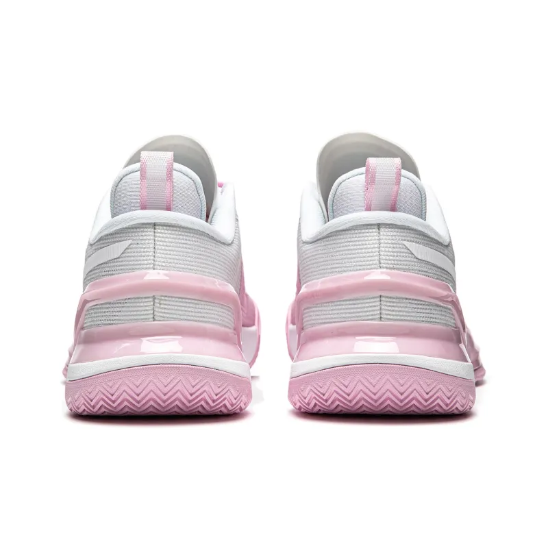 LINING Liren Assassin 1 Basketball Shoes Men Low Top Soft Cherry Blossom Pink/Standard White-5