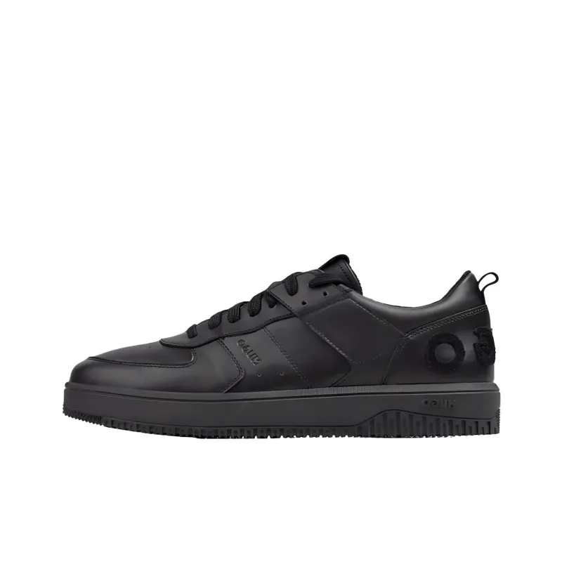 HUGO BOSS Low Top Skateboard Shoes Men's Black-0