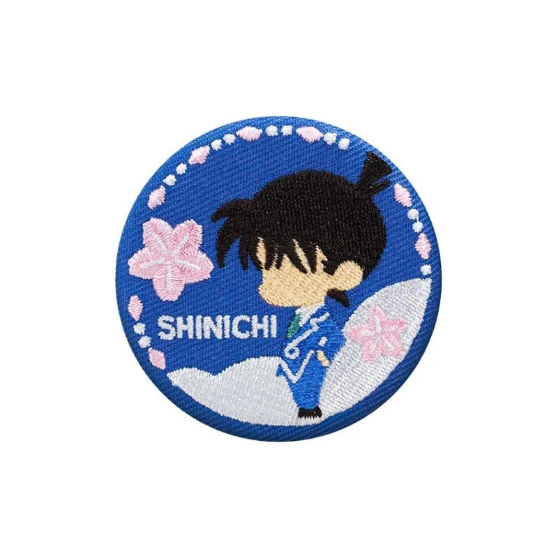 Spiritual Creations Detective Conan Case Closed Love Connection Fabric Grain Badges-4