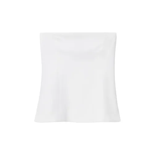 COS Strapless Tops Women's White