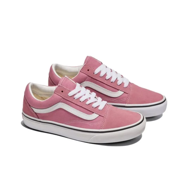 Vans Old Skool Collection Anti Slip Wear Resistant Low Top Skateboard Shoes Unisex Pink-3