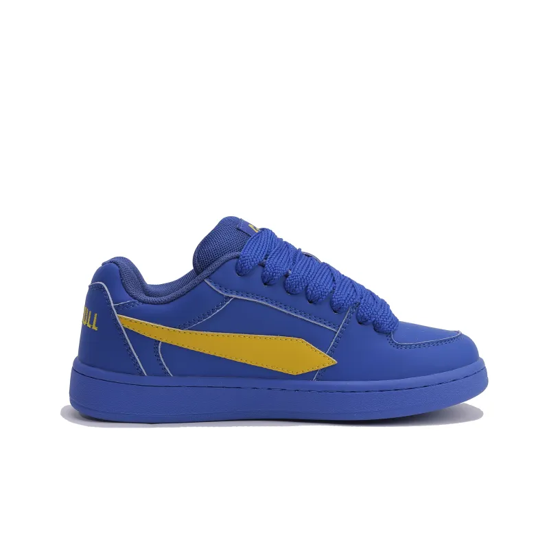 GLO BULL Skateboard Shoes Unisex Low Top Royal Blue Yellow-1