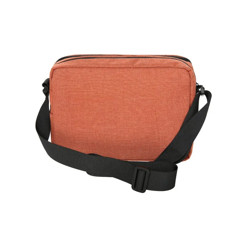 LEXON Polyester Shoulder Bag, Crossbody Bag Regular Unisex Orange/Gray-2
