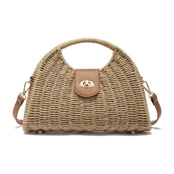 RED DRAGONFLY Fabric With Synthetic Leather Handbag Shoulder Bag Regular Women's Mocha/Apricot