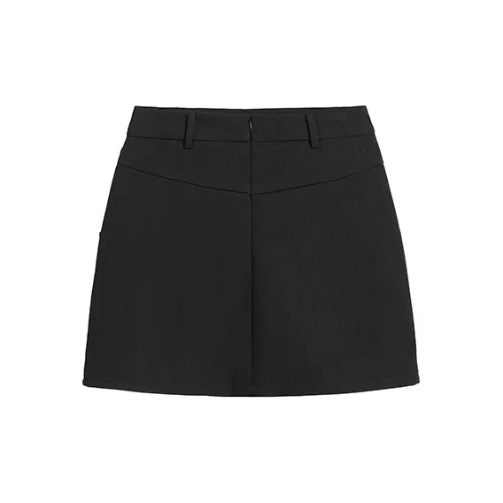 HUASJ Casual Short Skirts Women's Black-1