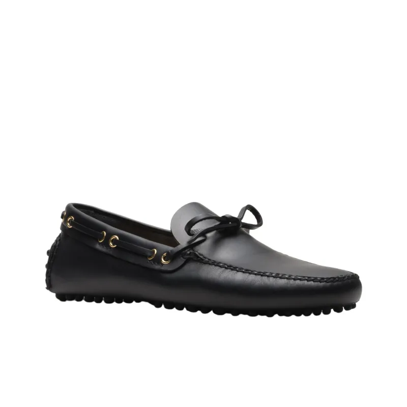 Car Shoe Lu Gommino Loafers Men's Black-2