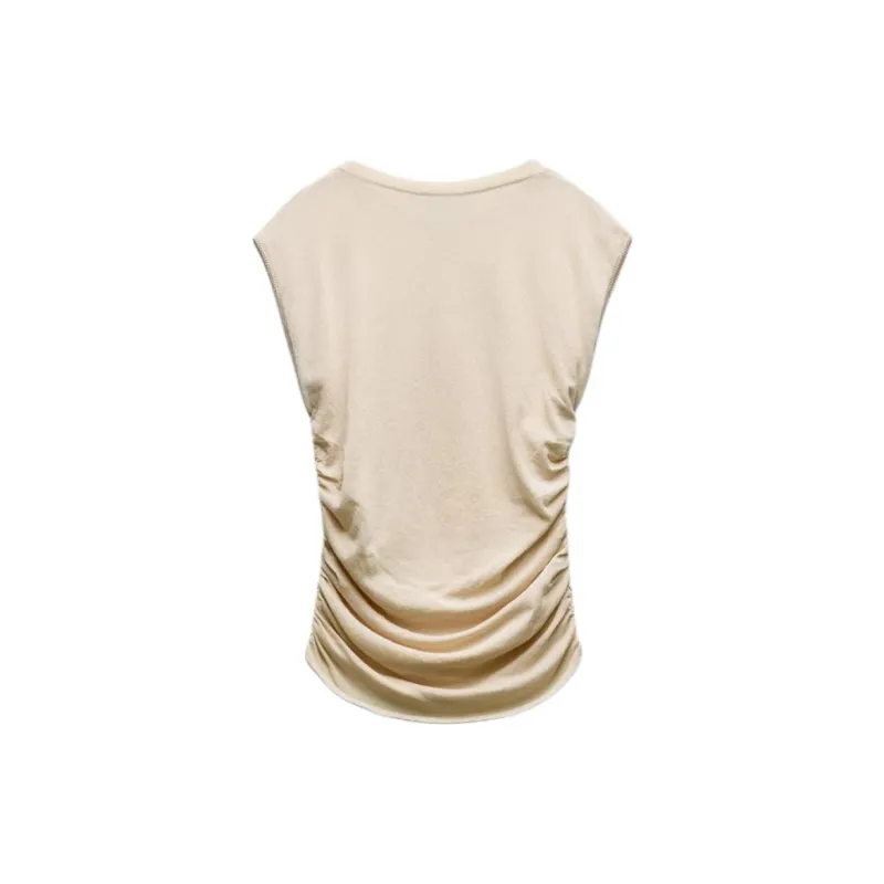 ZARA T Shirts Women's Beige-1