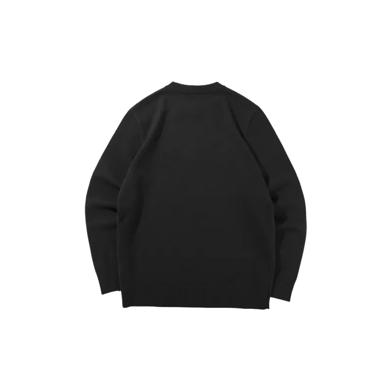 HLA Embroidered Crew Neck Long Sleeved Knitwear Men's-8