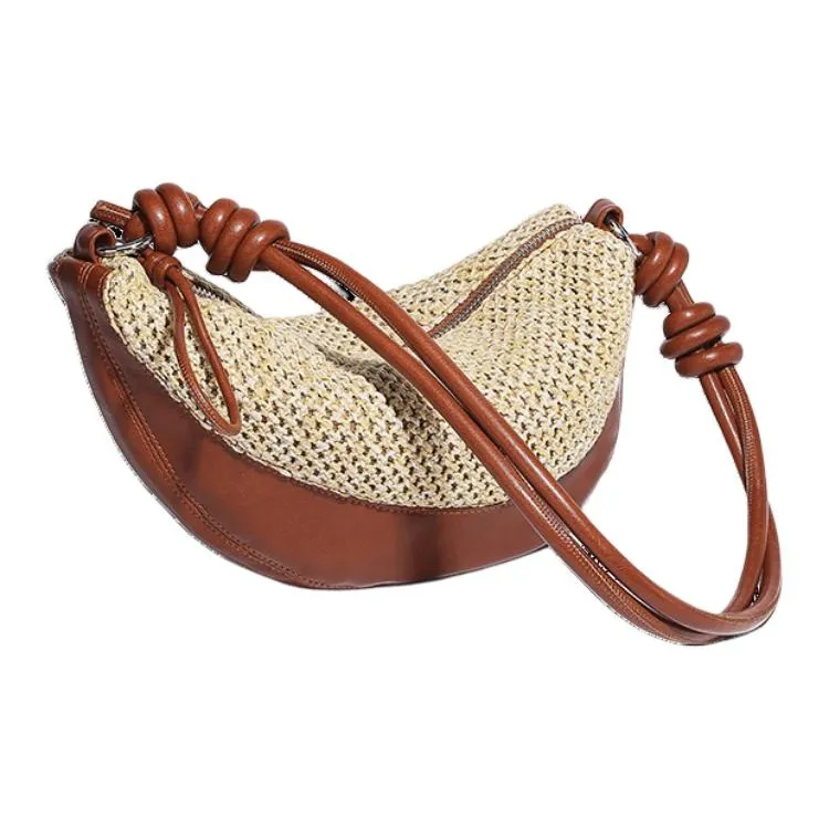H YXIANG PU Shoulder Bag Women's Beige-3