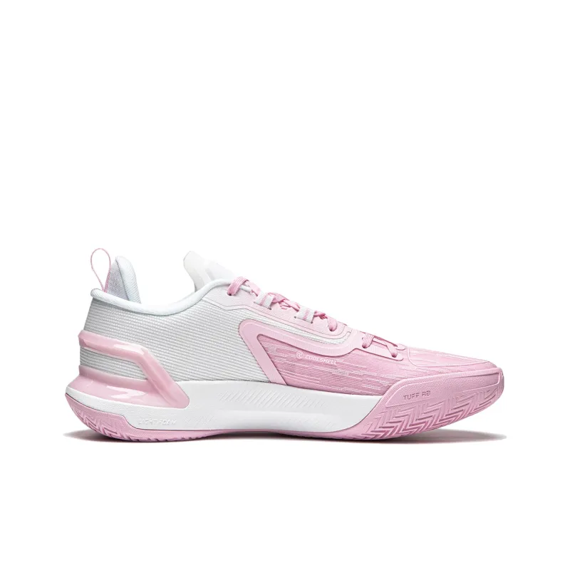 LINING Liren Assassin 1 Basketball Shoes Men Low Top Soft Cherry Blossom Pink/Standard White-1