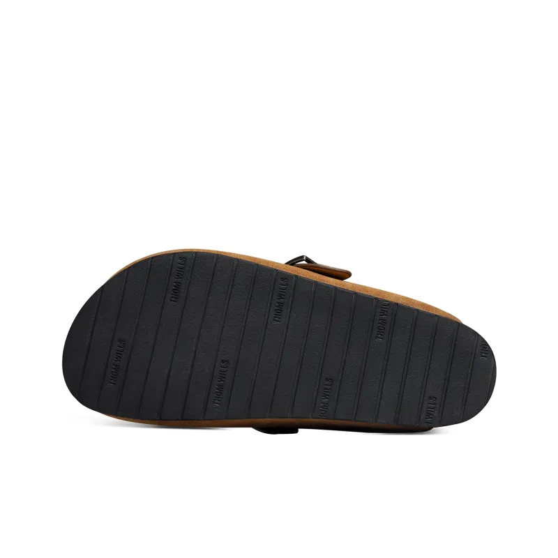 THOM WILLS Closed Toe Slippers Women's Brown-4
