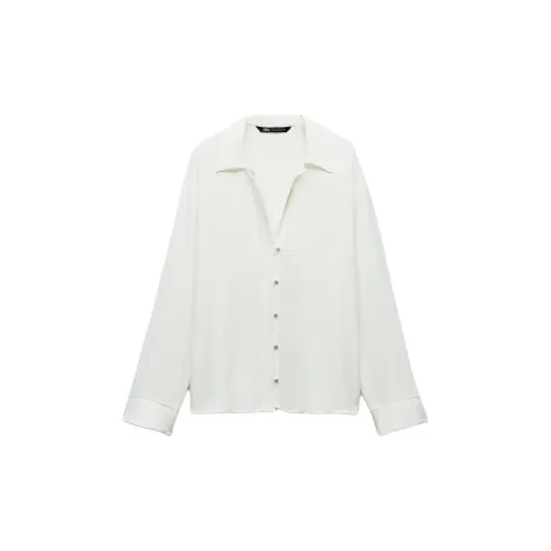 ZARA Shirts Women's Frosted White