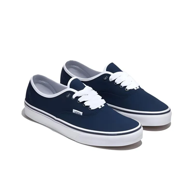 Vans Authentic Slip Resistant Breathable Low Top Canvas Shoes Unisex Dark Blue-3