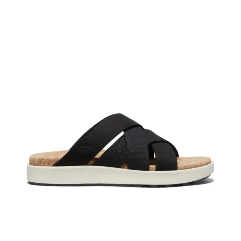 KEEN Elle Mixed Slip Resistant Slide Slippers Women's Black-1