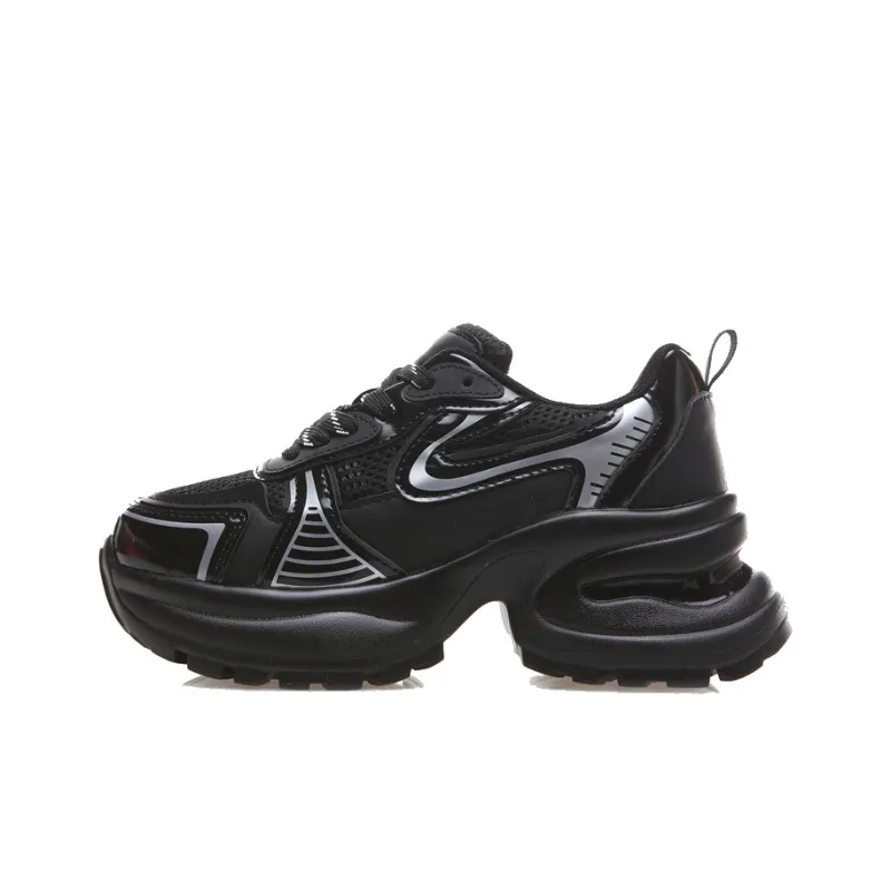 VAEL Cushioning Anti-Slip Wear-Resistant Breathable Lightweight Height Increasing Low-Top Chunky Sneakers Women's-1
