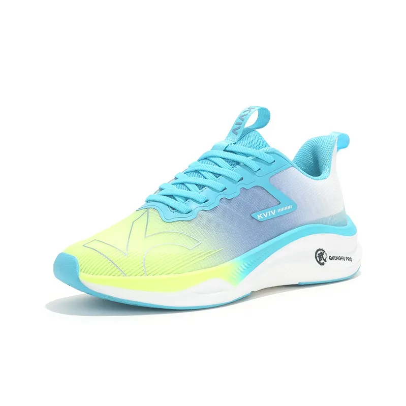 KVIV Cushioning Anti Slip And Wear Resistant Breathable Coverage Low Top Running Shoes Unisex White-20