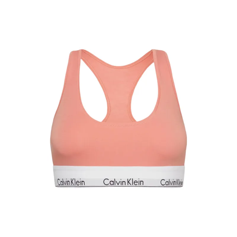 CALVIN KLEIN Bra Europe Version Women's Coral Almond-0