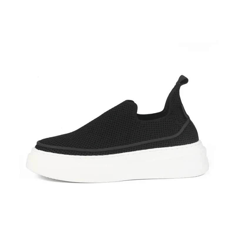 Thai Points Durable Breathable Moisture Wicking Lightweight Low Top Casual Shoes Men's Black-1