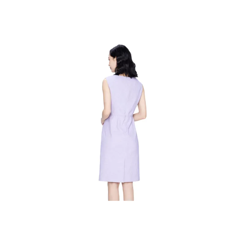 BBLLUUEE Sleeveless Dress Women's Mist Purple-1