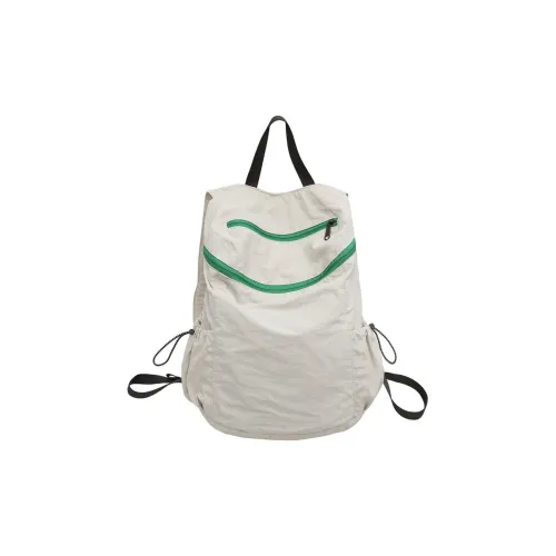 GEERDUN Nylon Backpack Unisex Black/White