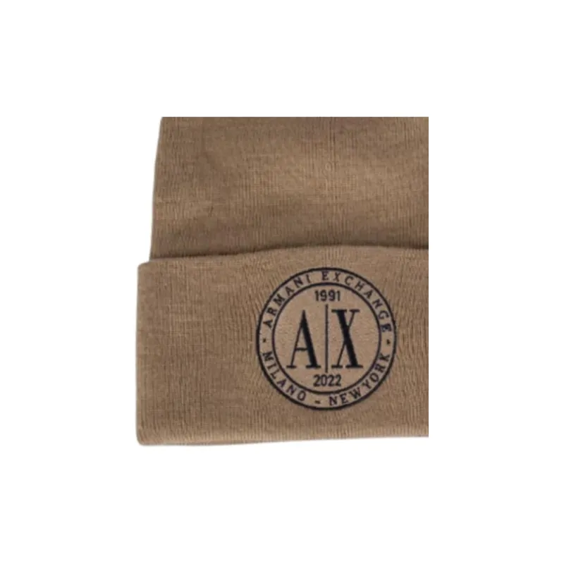 ARMANI EXCHANGEAE Polyester Beanies Men's Brown-2